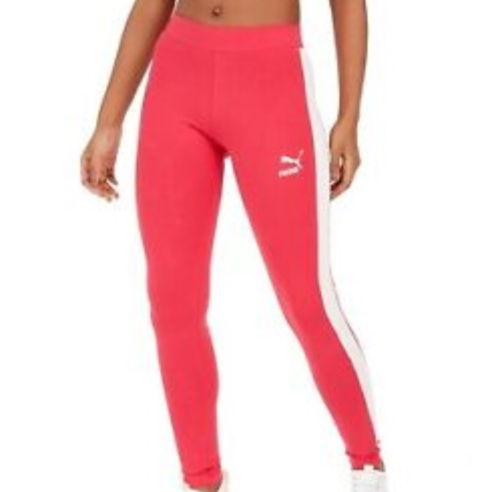 Puma Women Leggings XS Pink Fitness Yoga NWT